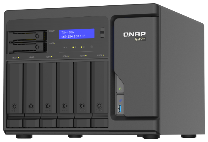 Сетевой накопитель (NAS) QNAP TS-h886-D1622-16G