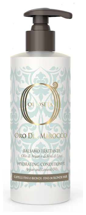 Barex Кондиционер увлажняющий Olioseta Oro del Marocco для тонких и светлых волос с маслом арганы и семян льна, 250 мл