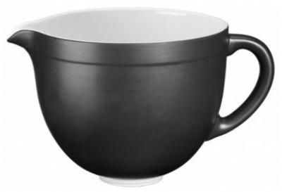 Чаша керамическая 4,7 л, матово-черная, KitchenAid, 5KSMCB5BM