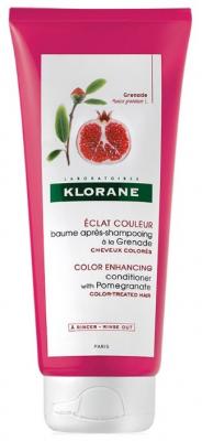 Klorane кондиционер Color Enhancing with Pomegranate с экстрактом граната для окрашенных волос, 200 мл