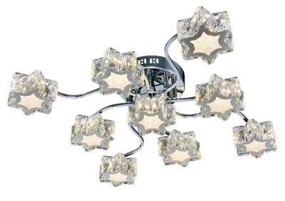 Люстра светодиодная Максисвет Геометрия 1-1693-9-CR Y LED, LED, 72 Вт