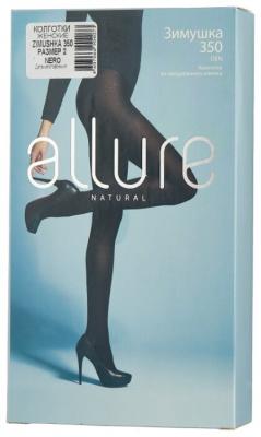 Колготки ALLURE Natural Зимушка 350 den, размер 2, nero (черный)