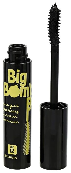 Relouis Тушь для ресниц Big Bomble Bee силиконовая щеточка, черный Relouis Тушь для ресниц Big Bomble Bee силиконовая щеточка, черный