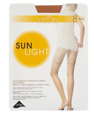 Чулки Omsa Sun Light Aut 8 den, размер 3-M, beige naturel (бежевый)