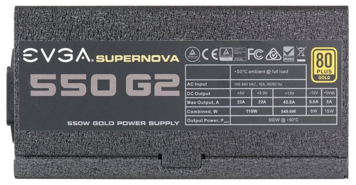 Блок питания EVGA SuperNOVA 550 G2 550W Блок питания EVGA SuperNOVA 550 G2 550W