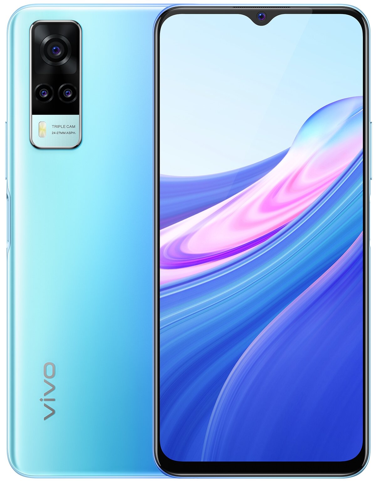 Характеристики Смартфон vivo Y31 4/128Gb, голубой океан - Интернет-магазин  WADOO.RU