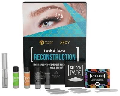 Innovator Cosmetics Мини-набор протеиновой реконструкции ресниц и бровей Sexy Reconstruction бесцветный/белый