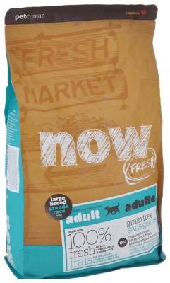 Сухой корм для собак NOW FRESH лосось, утка, индейка 5.45 кг (для крупных пород)