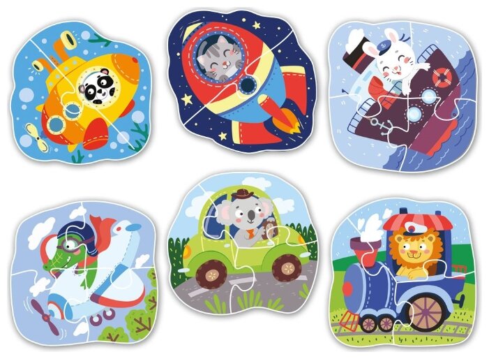Набор пазлов Dodo Транспорт (R300154) Набор пазлов Dodo Транспорт (R300154)