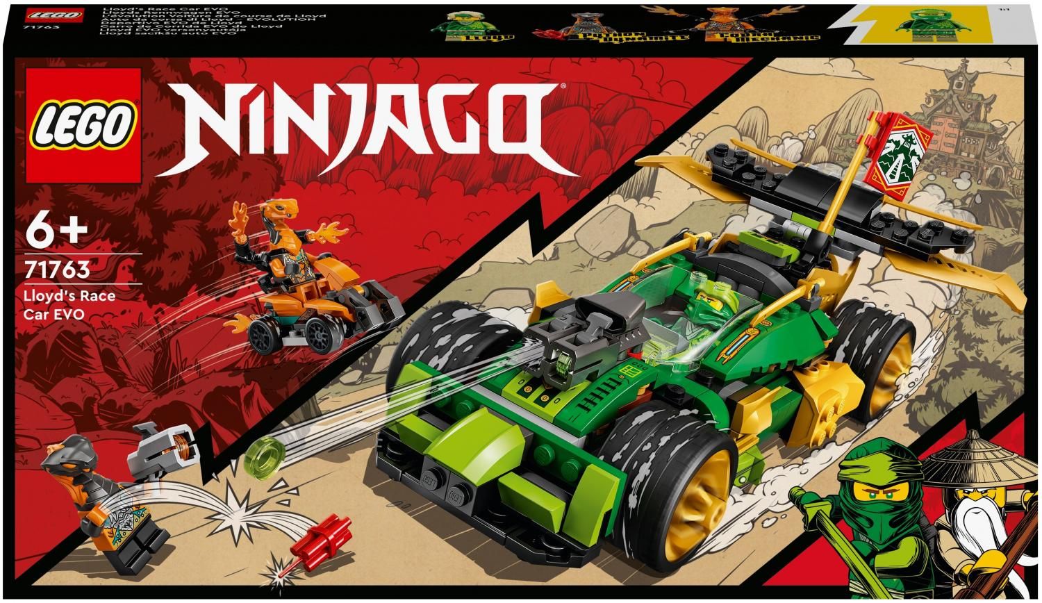 Конструктор LEGO Ninjago 71763 Гоночный автомобиль ЭВО Ллойда купить в  Москве, СПб, Новосибирске по низкой цене