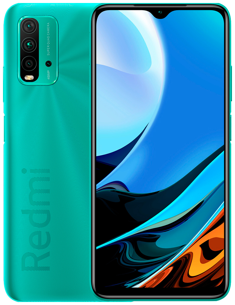 Смартфон Xiaomi Redmi 9T 4/128GB NFC RU, ocean green купить в Москве, СПб,  Новосибирске по низкой цене