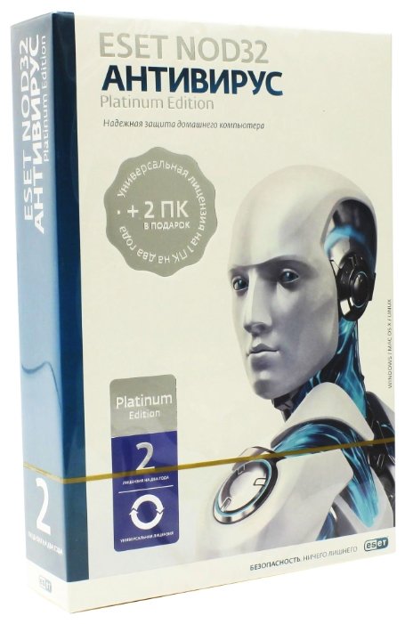 Антивирус ESET NOD32 Антивирус Platinum Edition коробочная версия коробочная версия 24 3 шт. русский