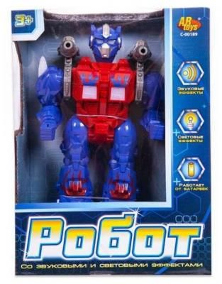 Робот ABtoys со световыми и звуковыми эффектами, функция ходьбы и запуска ракет, в коробке