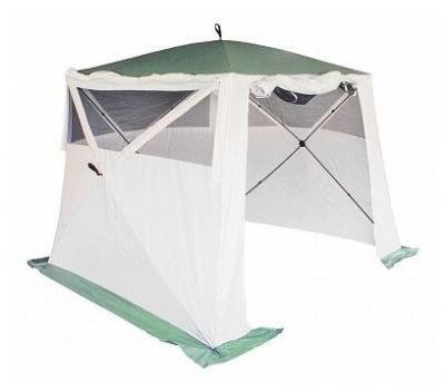 Тент Campack-Tent "A-2002W", куб-автомат, с ветро-влагозащитными полотнами (улучшенная конструкция)