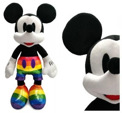Игрушка мягкая Микки Маус Радужный 43 см