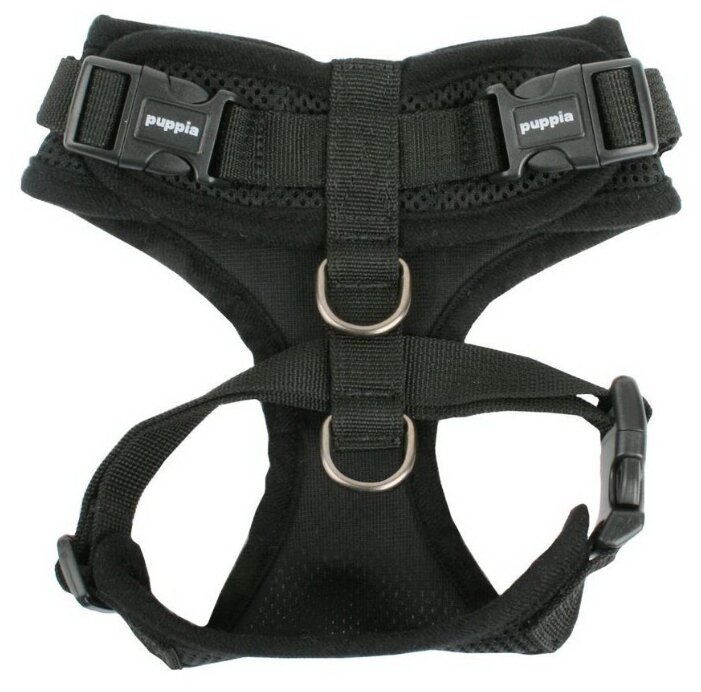 Шлейка Puppia RITEFIT XL, обхват шеи 36-40 см, black Шлейка Puppia RITEFIT XL, обхват шеи 36-40 см, black