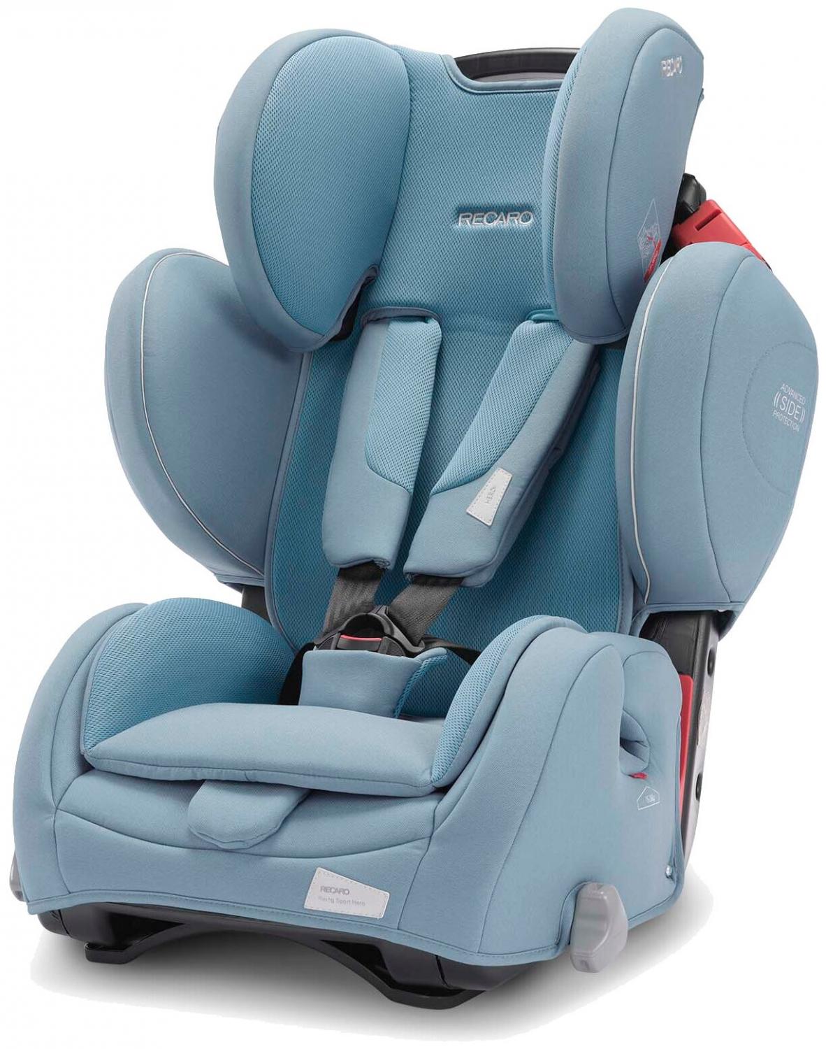 Автокресло Recaro Young Sport Hero, гр. 1/2/3, расцветка Prime Frozen Blue  купить в Москве, СПб, Новосибирске по низкой цене