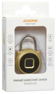 Умный замок Digma SmartLock R1 золотистый (навесной)