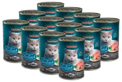 Влажный корм для кошек Leonardo Quality Selection с морской рыбой 12шт. х 400 г