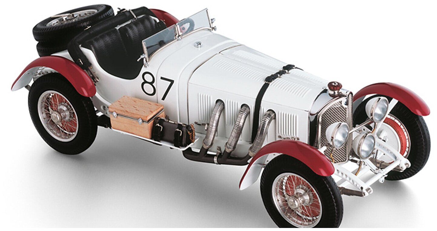 Модель автомобиля CMC - Mercedes-Benz SSKL/Mille Miglia, 1931, Белый/Бордо,  M-055, 1:18 купить в Москве, СПб, Новосибирске по низкой цене