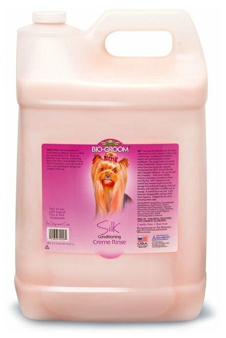 Bio-Groom Кондиционер-ополаскиватель Шёлк (концентрат 1:4) Bio-Groom Silk, 9.5л Bio-Groom Кондиционер-ополаскиватель Шёлк (концентрат 1:4) Bio-Groom Silk, 9.5л