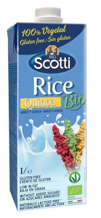 Рисовый напиток Riso Scotti Rice с киноа 1%, 1 л, 10 шт.