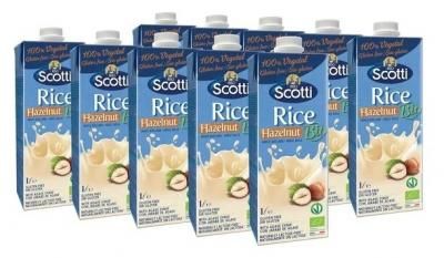 Рисовый напиток Riso Scotti Rice с лесным орехом Bio 3%, 1 л, 10 шт.