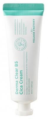 Village 11 Factory Derma Clear B5 Cica Cream Увлажняющий питательный крем-гель для лица, 50 мл