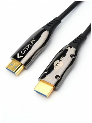 Кабель HDMI 15 м ATCOM (AT8879) (HIGH speed, Metal gold, Optical) 8K VER 2.1