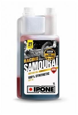 Синтетическое моторное масло IPONE Samourai Racing 2Т с запахом клубники 1 л