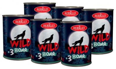 Влажный корм для собак Berkley дикий кабан 6 шт. х 400 г