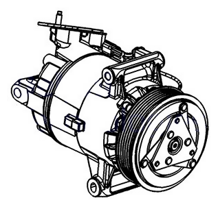 DELPHI TSP0155927 (926001DB0A / 92600JD200 / TSP0155927) компрессор кондиционера Nissan (Ниссан) qashqai 2.0