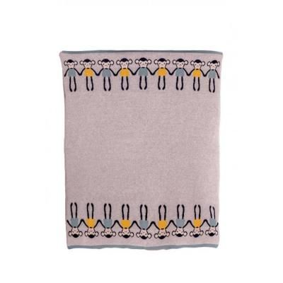 Плед Bizzi Growin Одеяло Unicorn Сheeky Monkey вязанное 100х75 см