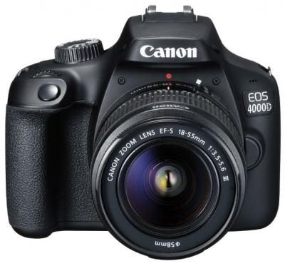 Фотоаппарат Canon EOS 4000D Kit черный 18-55mm f/3.5-5.6 DC III