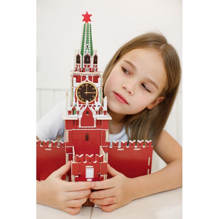 Robotime Пазл деревянный 3D Кремль Спасская башня Robotime Пазл деревянный 3D Кремль Спасская башня
