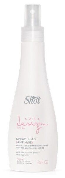 Shot Care Design Anti-Age Сыворотка-спрей для интенсивного восстановления волос, 150 мл