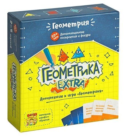 Дополнение для настольной игры Банда умников Геометрика Extra УМ031 Дополнение для настольной игры Банда умников Геометрика Extra УМ031