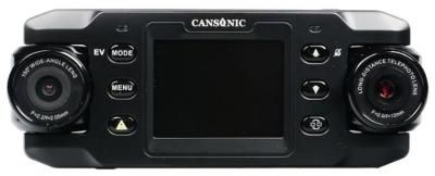 Видеорегистратор CANSONIC Z1 ZOOM GPS, 2 камеры, GPS, ГЛОНАСС черный