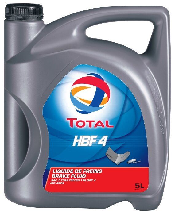 Тормозная жидкость TOTAL DOT 4 HBF 4 5 л Тормозная жидкость TOTAL DOT 4 HBF 4 5 л