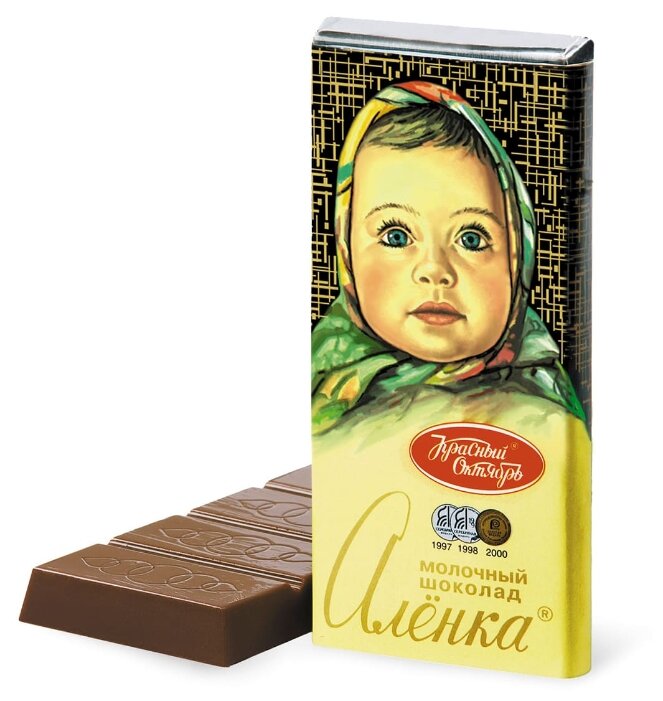 Шоколад Алёнка молочный 30% какао, 60 г (25 шт.)