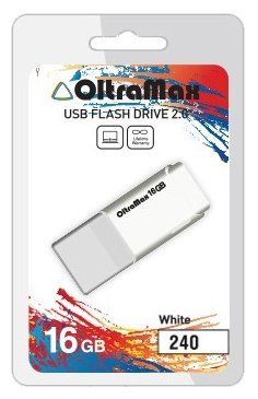 Флешка OltraMax 240 16GB white