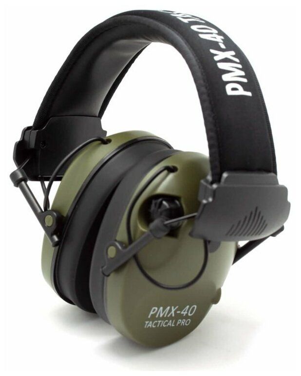 Наушники активные стрелковые PMX Tactical PRO PMX-40G 27-85 ДБ хаки/черный Наушники активные стрелковые PMX Tactical PRO PMX-40G 27-85 ДБ хаки/черный