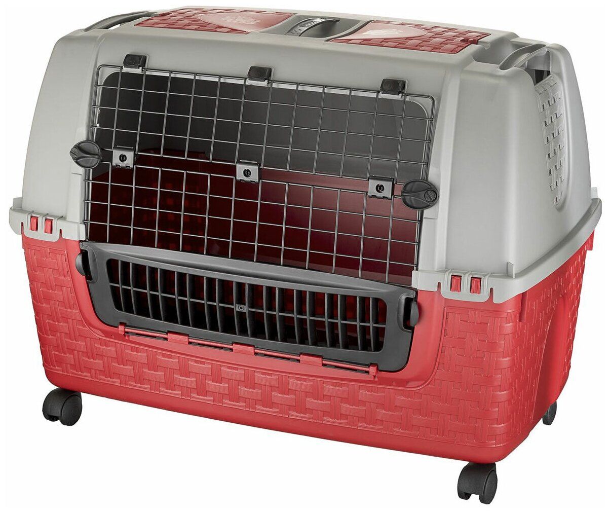 Переноска для животных Bama Pet Kennel Tour Easy для авто красная 88 х 52 х  60 см (1 шт) купить в Москве, СПб, Новосибирске по низкой цене