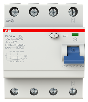 Узо abb 30ма тип ac bmf412 2 полюса 40 а