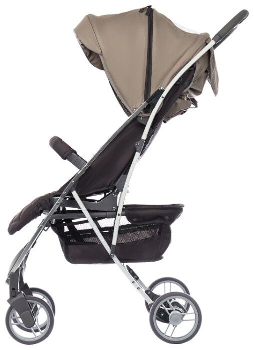 Прогулочная коляска Happy Baby Eleganza V2 sand, цвет шасси: серебристый