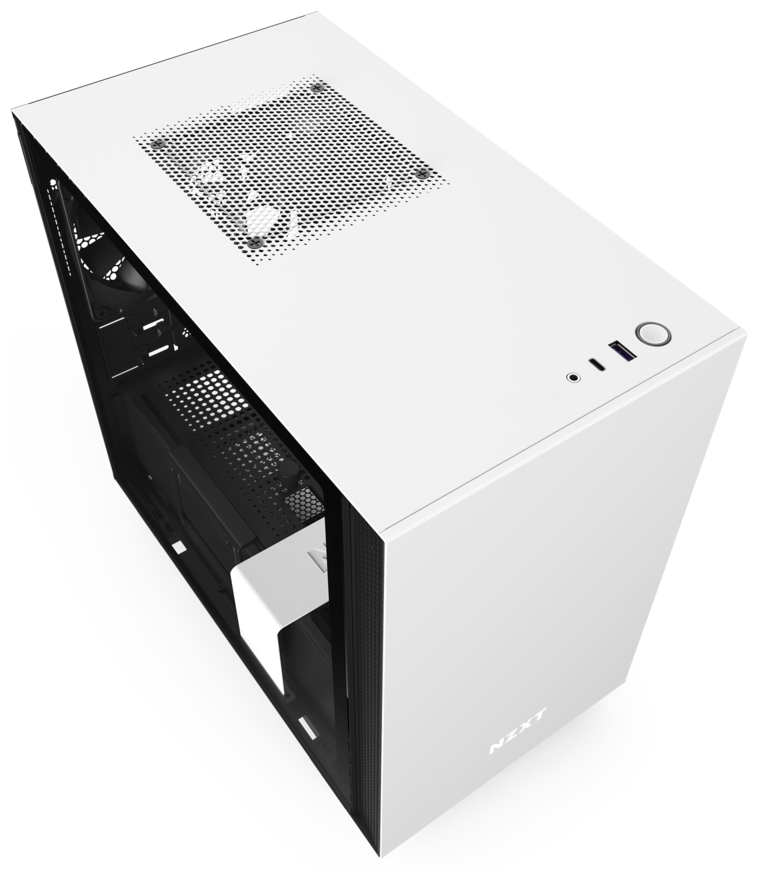 NZXT h710 White. NZXT h510 White. NZXT h510 CA-h510b-w1 White/Black. NZXT h210i Mini Matte White/Black.