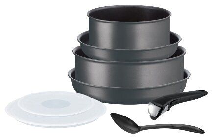 Набор посуды Tefal Ingenio Performance, L6859402 8 пр. черный Набор посуды Tefal Ingenio Performance, L6859402 8 пр. черный