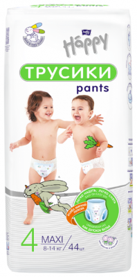 Bella Baby happy трусики 4 (8-14 кг) 44 шт.