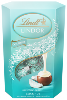 Набор конфет Lindt Lindor корнет кокосовый 200 г голубой