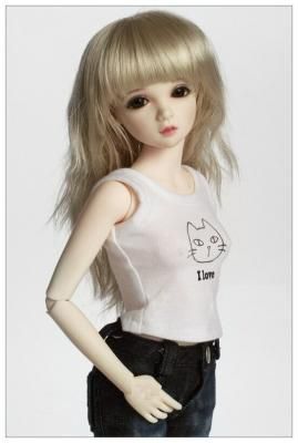 Женская майка Iplehouse I LOVE sleeveless (Я люблю для кукол Иплхаус 45 см)